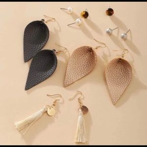 Tassel Charm Earring Set of 6